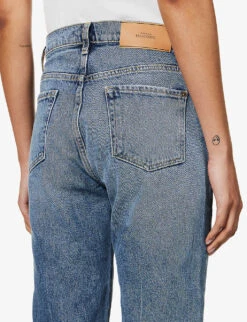 7 For All Mankind Logan Stovepipe Straight-leg Mid-rise Stretch-denim Jeans -Women Clothing Store R04152129 PLAYTIME ALT05