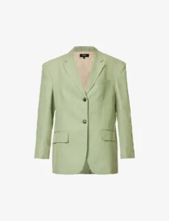 THEORY Galena Relaxed-fit Linen Blazer