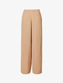 THEORY Wide-leg Elasticated-waist Woven Trousers