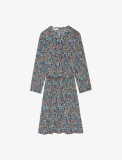 Zadig & Voltaire Rivy Floral-print Woven Mini Dress