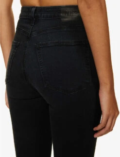 Paige Femme Bootleg High-rise Stretch-denim Jeans 10 Paige Femme Bootleg High-rise Stretch-denim Jeans -Women Clothing Store R04153154 BLACKWILLOW ALT04
