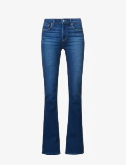 Paige Laurel Canyon Boot-cut High-rise Stretch-denim Jeans