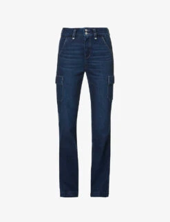 Paige Dion Straight-leg Mid-rise Stretch-denim Jeans