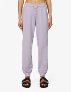 Calvin Klein CK Brand-tab Cotton-blend Jogging Bottoms -Women Clothing Store R04153235 LAVENDERAURA ALT02