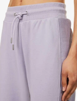 Calvin Klein CK Brand-tab Cotton-blend Jogging Bottoms -Women Clothing Store R04153235 LAVENDERAURA ALT04