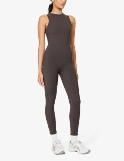 Ultimate Sleeveless Stretch-woven Jumpsuit -Women Clothing Store R04153649 COFFEEBEAN ALT02