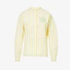 Maison Kitsuné X Olympia Le-Tan Poolside Striped Cotton Shirt