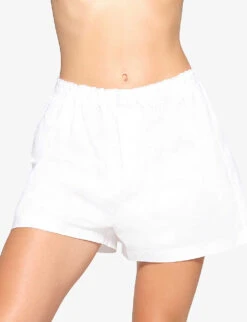 Skims Spa Relaxed-fit Cotton-poplin Pyjama Top -Women Clothing Store R04153806 SNOW ALT02