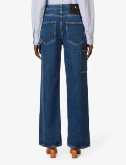 Salma Straight-leg Mid-rise Organic-cotton Denim Jeans 9 Salma Straight-leg Mid-rise Organic-cotton Denim Jeans -Women Clothing Store R04155205 INDIGOBLUE ALT03