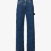 Salma Straight-leg Mid-rise Organic-cotton Denim Jeans