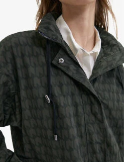 Ikks Graphic-print Woven Jacket -Women Clothing Store R04156310 EMERALD ALT02