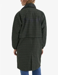 Ikks Graphic-print Woven Jacket -Women Clothing Store R04156310 EMERALD ALT03