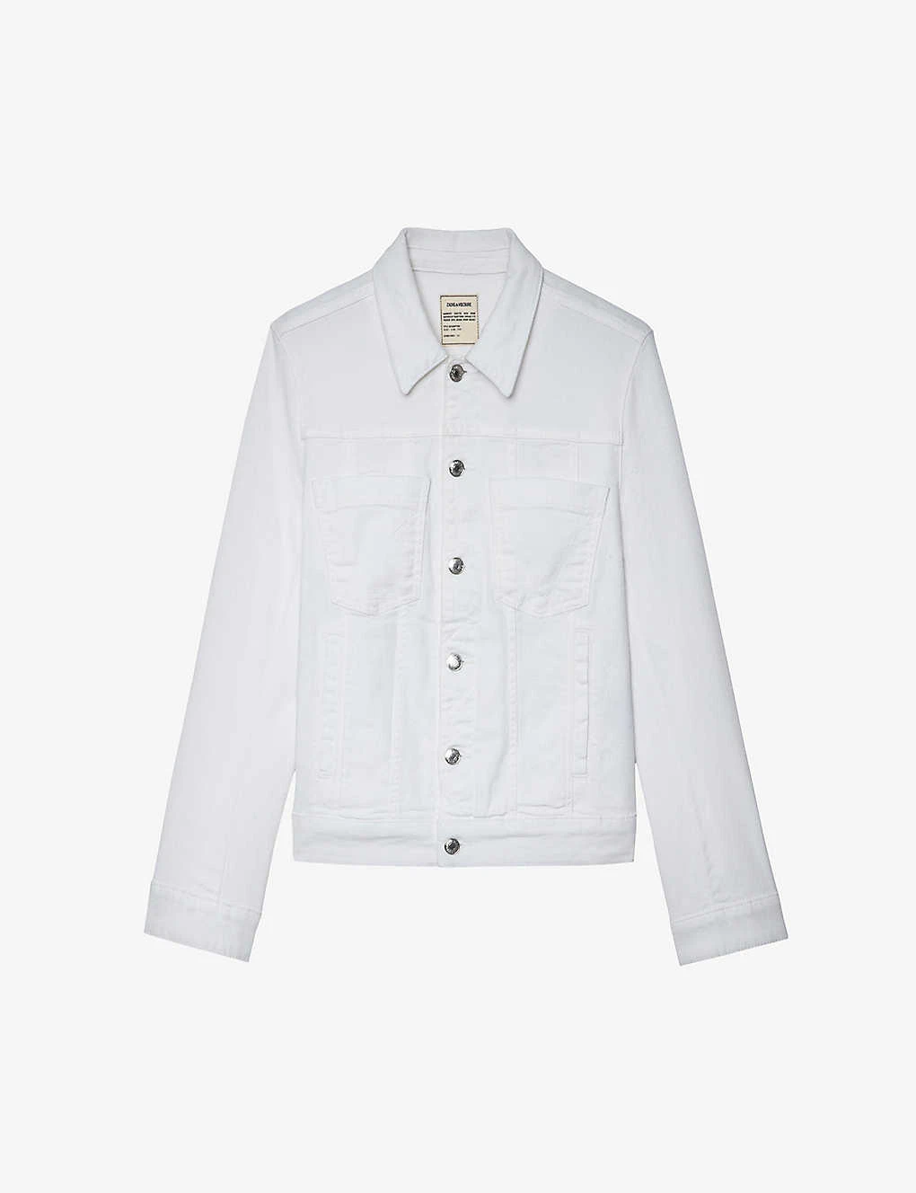 Zadig & Voltaire Kiomy Patch-pocket Stretch-denim Jacket 1 Zadig & Voltaire Kiomy Patch-pocket Stretch-denim Jacket