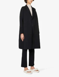 Gauge Relaxed-fit Recycled Polyester-blend Coat 8 Gauge Relaxed-fit Recycled Polyester-blend Coat -Women Clothing Store R04157895 BLACK ALT02