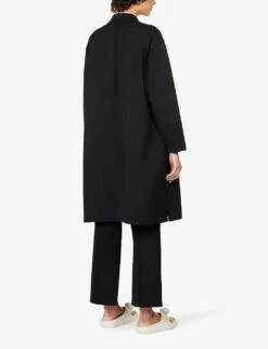 Gauge Relaxed-fit Recycled Polyester-blend Coat 9 Gauge Relaxed-fit Recycled Polyester-blend Coat -Women Clothing Store R04157895 BLACK ALT03