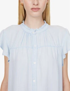 RAILS Kat Flutter-sleeve Woven Mini Dress -Women Clothing Store R04158664 LIGHTVINTAGE ALT05