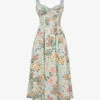 Sabrina Floral-print Cotton-blend Midi Dress
