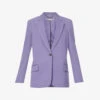 STELLA MCCARTNEY Notch-lapels Padded-shoulders Stretch-wool Blazer