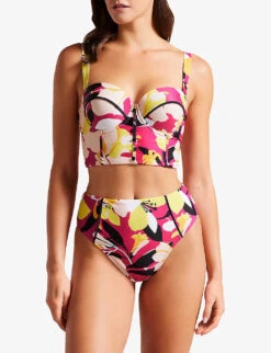 Ted Baker Margieh Abstract-print Balconette Bikini Top -Women Clothing Store R04162202 LTNUDE ALT02