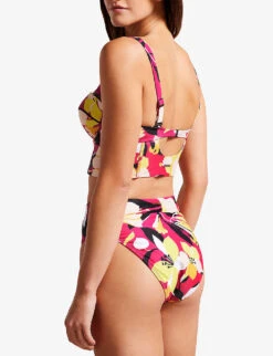 Ted Baker Margieh Abstract-print Balconette Bikini Top -Women Clothing Store R04162202 LTNUDE ALT03