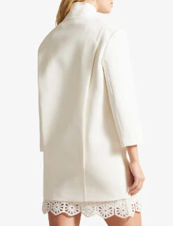 Ted Baker Maisunn Double-breasted Cotton Jacket 5 Ted Baker Maisunn Double-breasted Cotton Jacket -Women Clothing Store R04162674 NATURAL ALT02