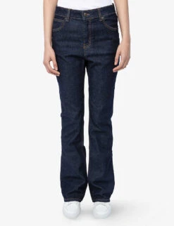 Zadig & Voltaire Emile Wide-leg Mid-rise Stretch-denim Jeans 9 Zadig & Voltaire Emile Wide-leg Mid-rise Stretch-denim Jeans -Women Clothing Store R04164059 BRUT ALT04