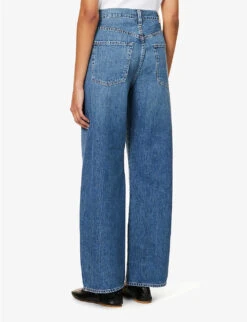 CITIZENS OF HUMANITY Brynn Wide-leg Mid-rise Organic-denim Jeans -Women Clothing Store R04164585 ATLANTISMDINDIGO ALT03