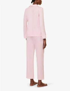 Lara Long-sleeved Stretch-modal Pyjama Set -Women Clothing Store R04164710 PINK ALT03