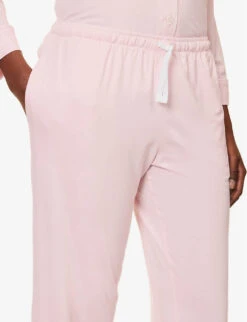 Lara Long-sleeved Stretch-modal Pyjama Set -Women Clothing Store R04164710 PINK ALT05