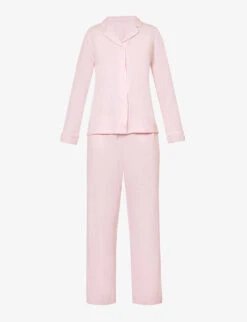 Lara Long-sleeved Stretch-modal Pyjama Set