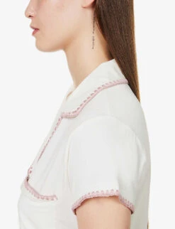 Eberjey Frida Whip Embroidered-trim Stretch-jersey Pyjama Set -Women Clothing Store R04166194 IVORYFOXGLOVE ALT04