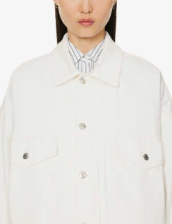 Mk Jacket Trucker -Women Clothing Store R04166222 OFFWHITE ALT04