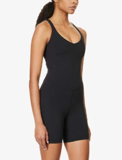 Lululemon Align Slim-fit Stretch-woven Playsuit -Women Clothing Store R04166430 BLACK ALT02