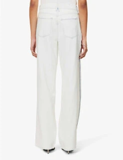 GOOD AMERICAN Good Boy Side-split Relaxed-fit Denim-blend Jeans -Women Clothing Store R04166599 INDIGO497 ALT04