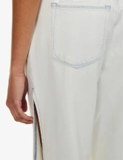 GOOD AMERICAN Good Boy Side-split Relaxed-fit Denim-blend Jeans -Women Clothing Store R04166599 INDIGO497 ALT05