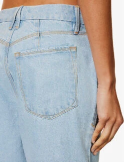 GOOD AMERICAN Good '90s Straight-leg Mi-rise Denim-blend Jeans -Women Clothing Store R04166600 INDIGO498 ALT06