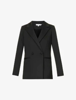 GOOD AMERICAN 2.0 Scuba Double-breasted Regular-fit Stretch-woven Blazer