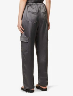 Les Barb High-rise Satin Trousers -Women Clothing Store R04167910 JUPITER ALT03