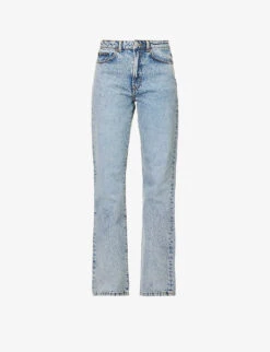 Dover Straight-leg Mid-rise Organic Denim And Recycled Denim-blend Jeans