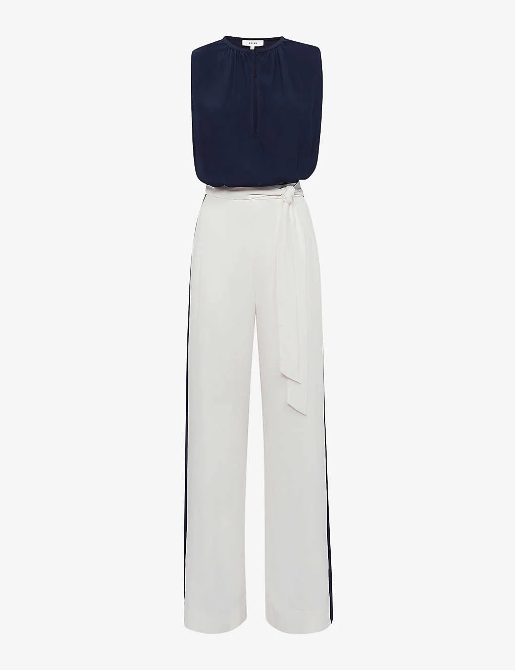 Reiss Ivy Striped Wide-leg Woven Jumpsuit 1 Reiss Ivy Striped Wide-leg Woven Jumpsuit
