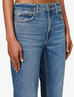 Rag & Bone Peyton Belt-loop Mid-rise Flared-leg Stretch-denim Jeans -Women Clothing Store R04170703 HUNTLEY ALT04
