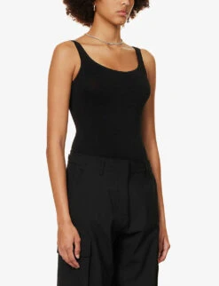 Wolford Jamaika Scoop-neck Stretch-woven Body -Women Clothing Store R04171464 BLACK ALT02