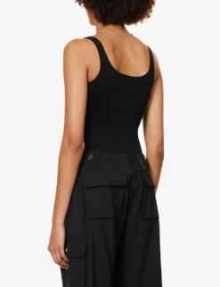 Wolford Jamaika Scoop-neck Stretch-woven Body -Women Clothing Store R04171464 BLACK ALT03