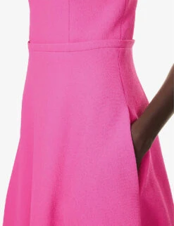 Elvita Sleeveless Woven Midi Dress -Women Clothing Store R04174887 HOTPINKNEO ALT04