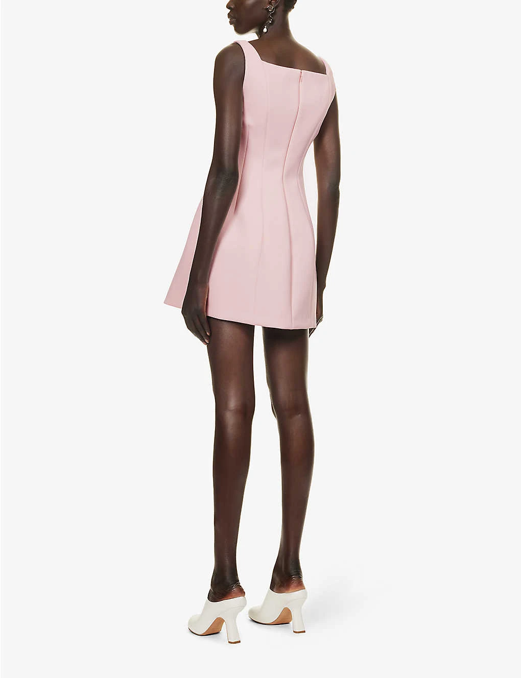 Philosophy Di Lorenzo Serafini Square-neckline Panelled Stretch-woven Mini Dress 4 Philosophy Di Lorenzo Serafini Square-neckline Panelled Stretch-woven Mini Dress - Image 4