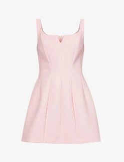 Philosophy Di Lorenzo Serafini Square-neckline Panelled Stretch-woven Mini Dress