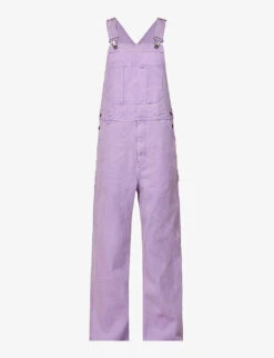 Acne Studios Palmon Logo-patch Cotton-canvas Dungarees