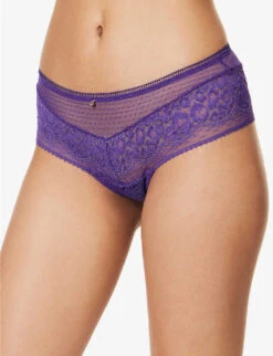 Aubade Illusion Mid-rise Stretch-woven Briefs -Women Clothing Store R04186125 ULTRAVIOLET ALT02