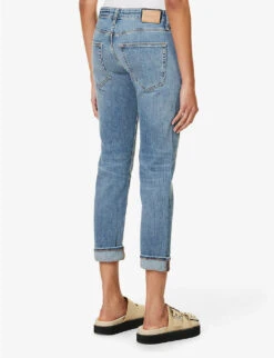 Ex-Boyfriend Tapered-leg Mid-rise Cotton-blend Jeans -Women Clothing Store R04186807 15YEARSLAGUNE ALT03