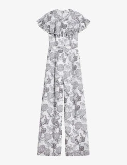Ted Baker Marlih Cape-sleeve Woven Jumpsuit